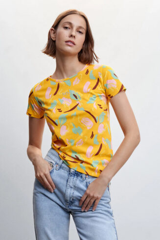 Fashfun Women's co-ord Set Printed Crepe Shirt
