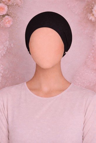 Black Hijab Cap