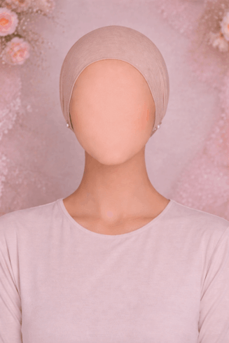 Skin Veil Hijab Cap - Beige Nude