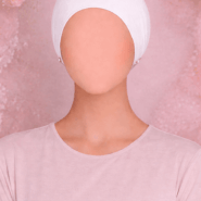 White Hijab Cap