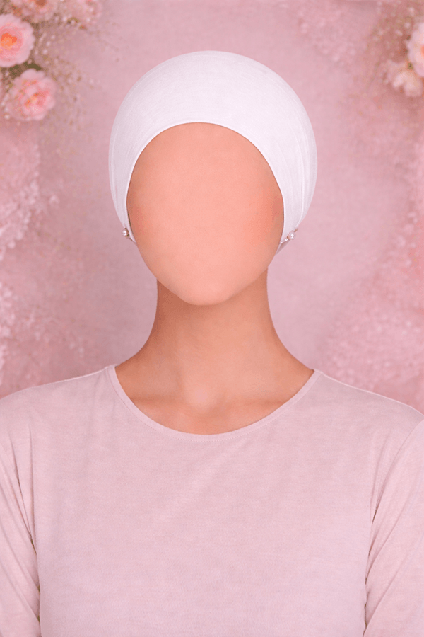 White Hijab Cap White Hijab Cap