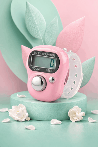 Digital Zikr Counters - Baby Pink