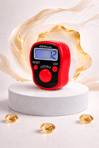 LED Digital Zikr Counters with Box - Red