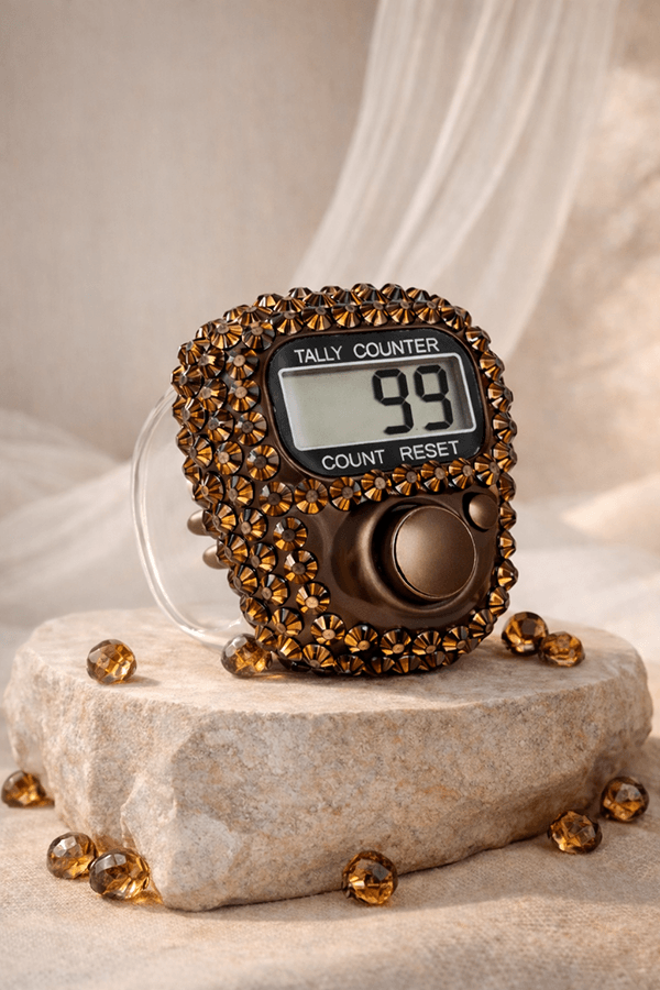 Diamond Zikr Counters - Brown Diamond Zikr Counters - Brown