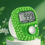 Diamond Zikr Counters - Light Green