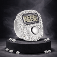 Diamond Zikr Counters - Light Grey