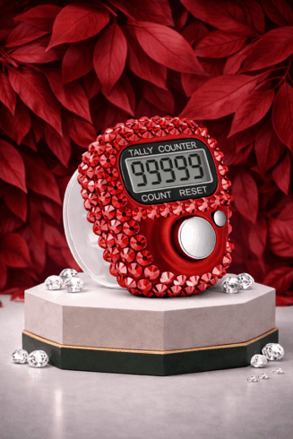 Diamond Zikr Counters - Red