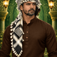 Arabic Scarf, Mushajara, Shemagh - Economic - Yellow