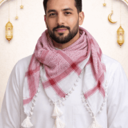 Arabic Scarf, Mushajara, Shemagh - Premium - Maroon