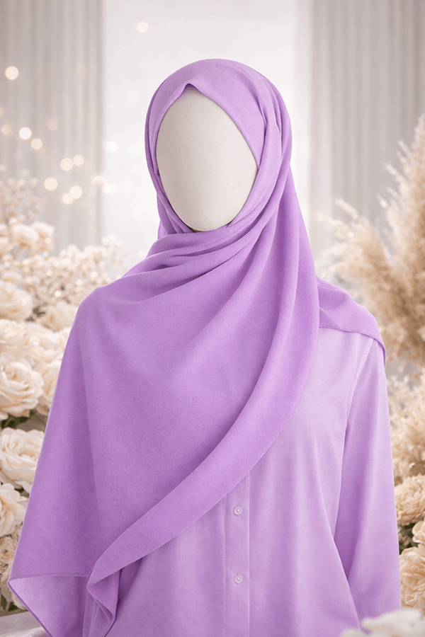 Georgette Scarf - Set 1 - Basic - Light Mauve Georgette Scarf - Set 1 - Basic - Light Mauve