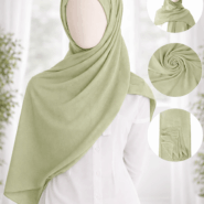 Georgette Scarf - Set 1 - Basic - Pista Green
