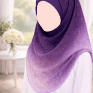 Georgette Scarf - Economic - Plum Lavender Mist