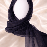 Georgette Scarf - Premium - Midnight Luxe