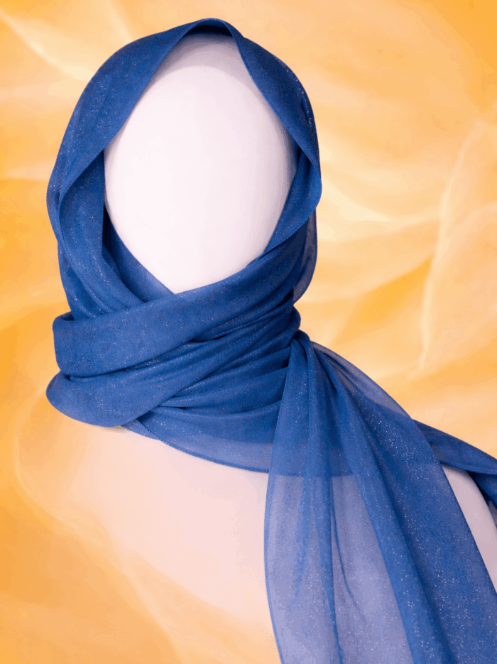 Georgette Scarf - Premium - Ocean Teal Blue Georgette Scarf - Premium - Ocean Teal Blue