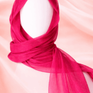 Georgette Scarf - Premium - Rani Pink