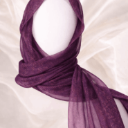 Georgette Scarf - Premium - Royal Amethyst Luxe
