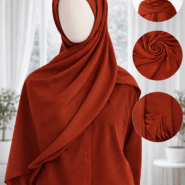 Georgette Scarf - Set 2 - Basic - Rust Red