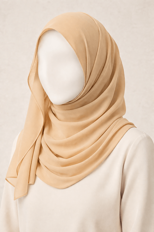 Georgette Scarf - Set 3 - Basic - Vanilla Dune Georgette Scarf - Set 3 - Basic - Vanilla Dune